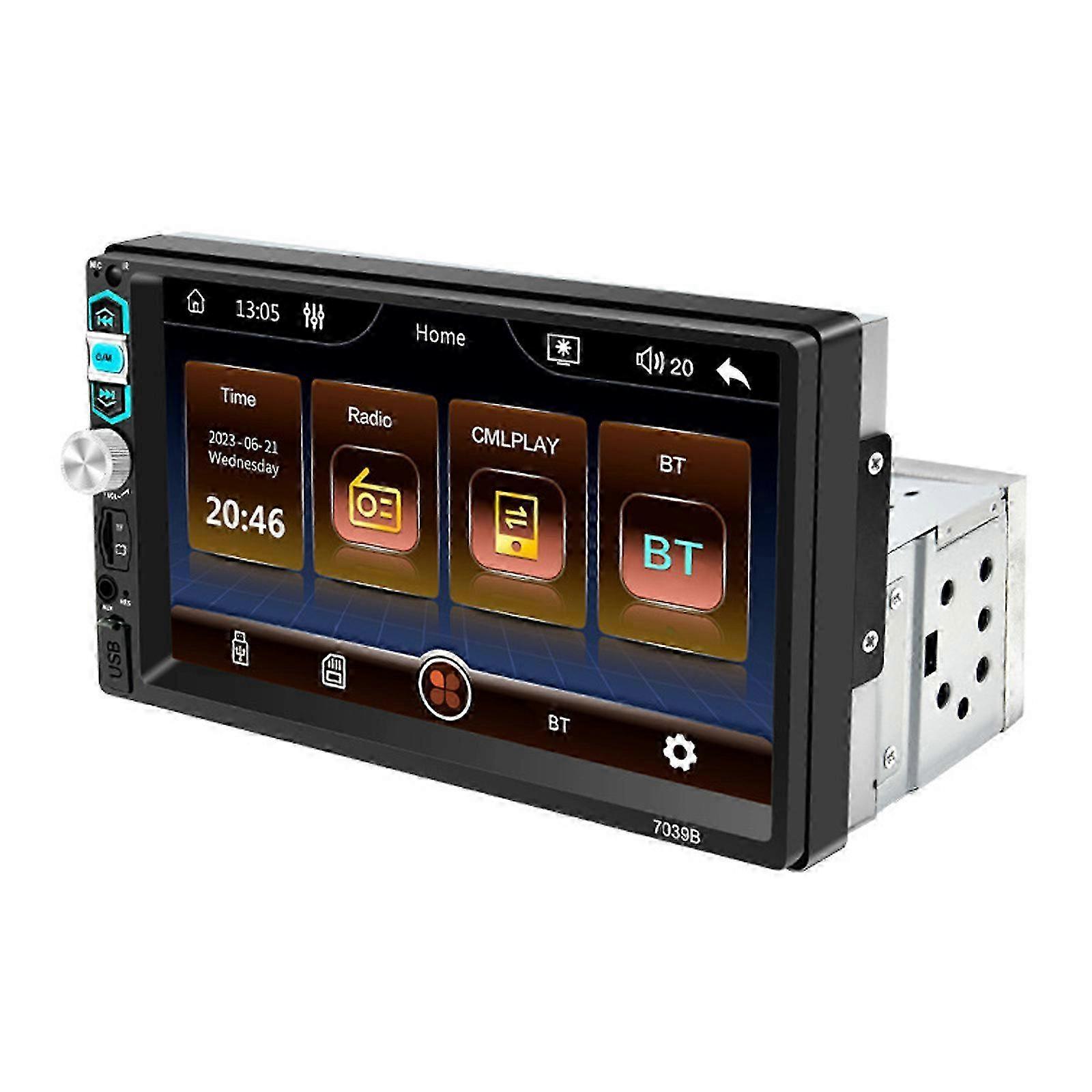 7" Touch Screen Car Stereo Radio with Wired Carplay/Android Auto, Bluetooth, FM, USB/TF Card, Rear Camera Support