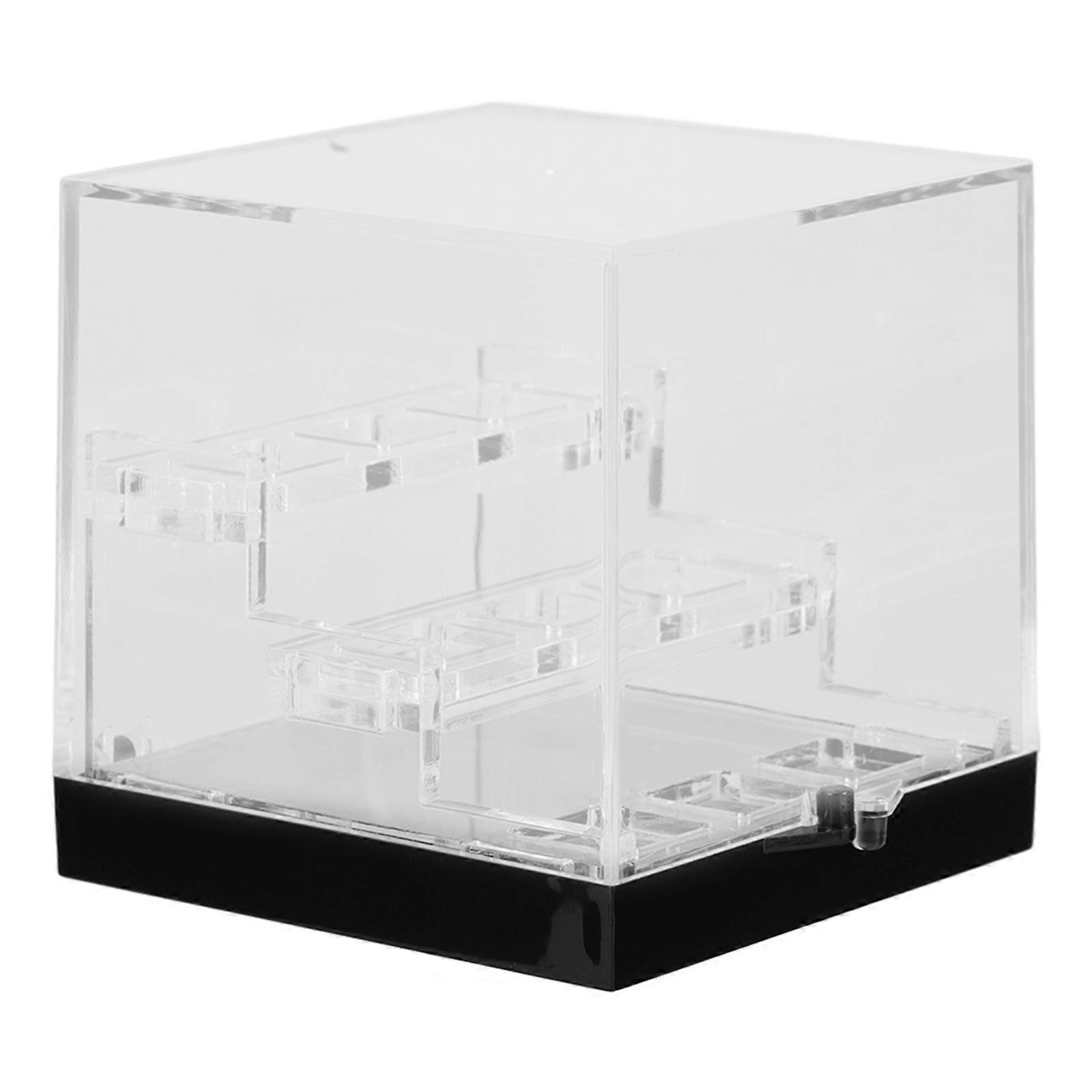 Acrylic Display Case Small Gemstone Organizer Three-Tier Design For Collectors Clear Acrylic Box 1Set