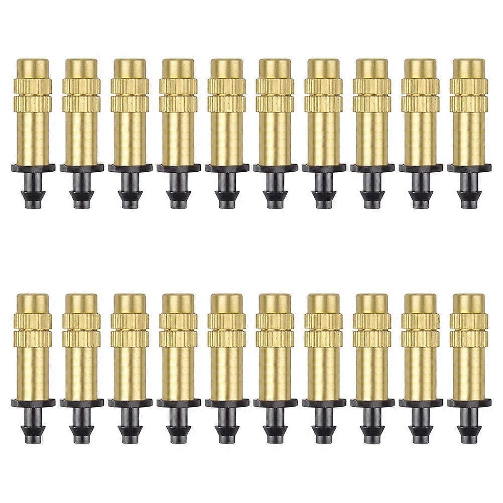 20Pcs Drip Irrigation Spray Emitters Copper Nozzles for Efficient Garden Use