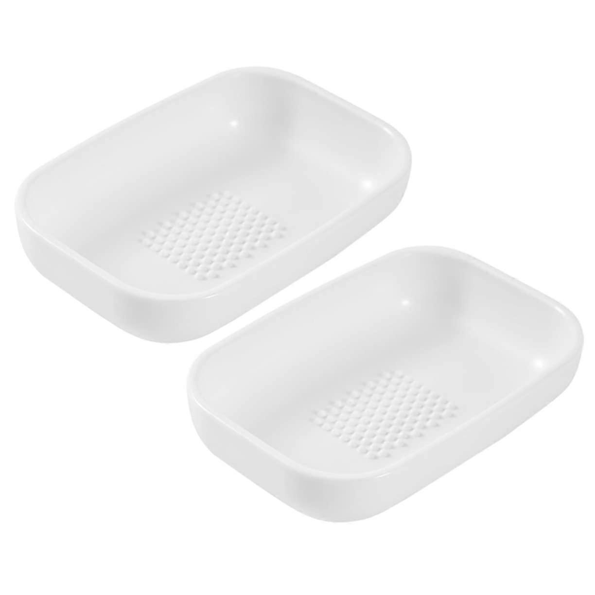 2pcs Manual Garlic Press and Grater Tool with MultiFunction Plate for Easy Home Cooking