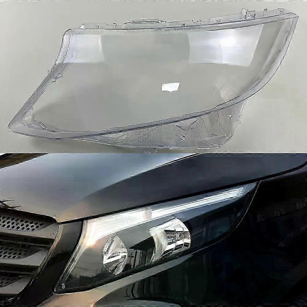 For Mercedes-Benz Vito V-CLASS V260 2016-2021 Plexiglass Front Headlamp Cover Transparent Lampshade Lamp Shade Headlight Shell
