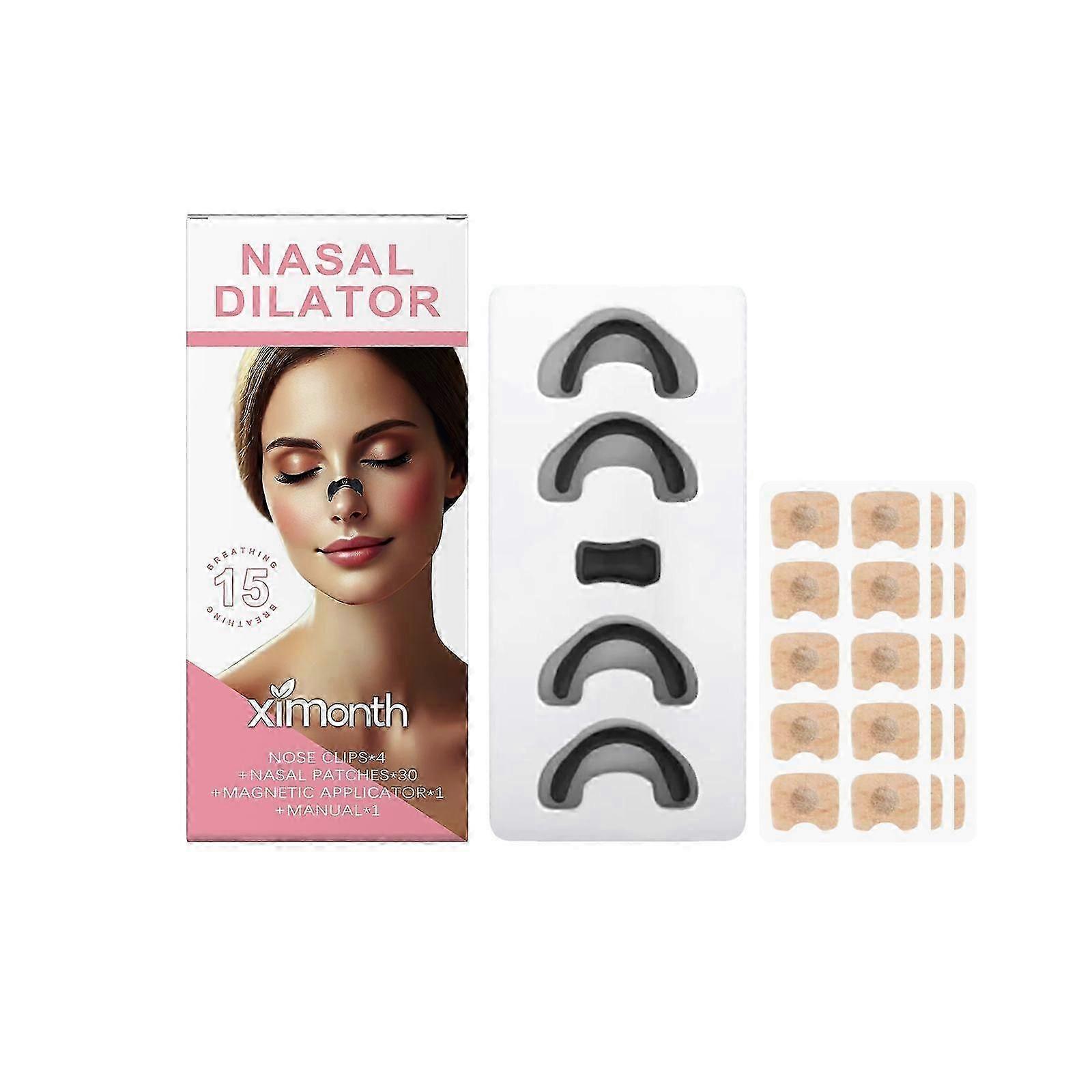 Ultimate Nose Care Set for Better Breathing  Sleep | Snoring Relief, Comfortable Nose Clip  Patches with Peppermint  Vitamin E for Restful Sleep an