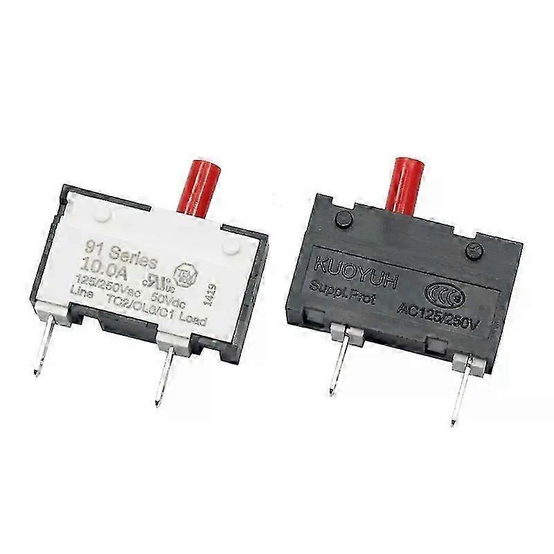 Kuoyuh 91 Series 05A Red Button Manual Reset Thermal Overload Protector Circuit Breaker
