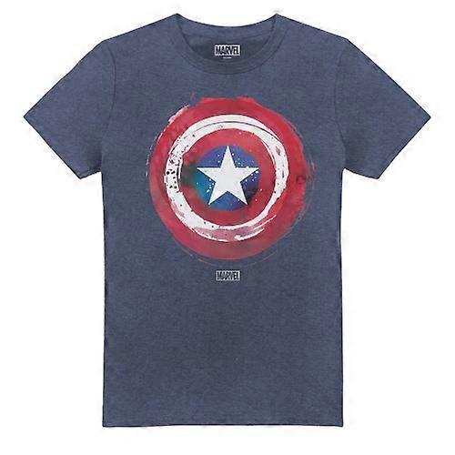 Captain America Mens Paint Shield T-Shirt