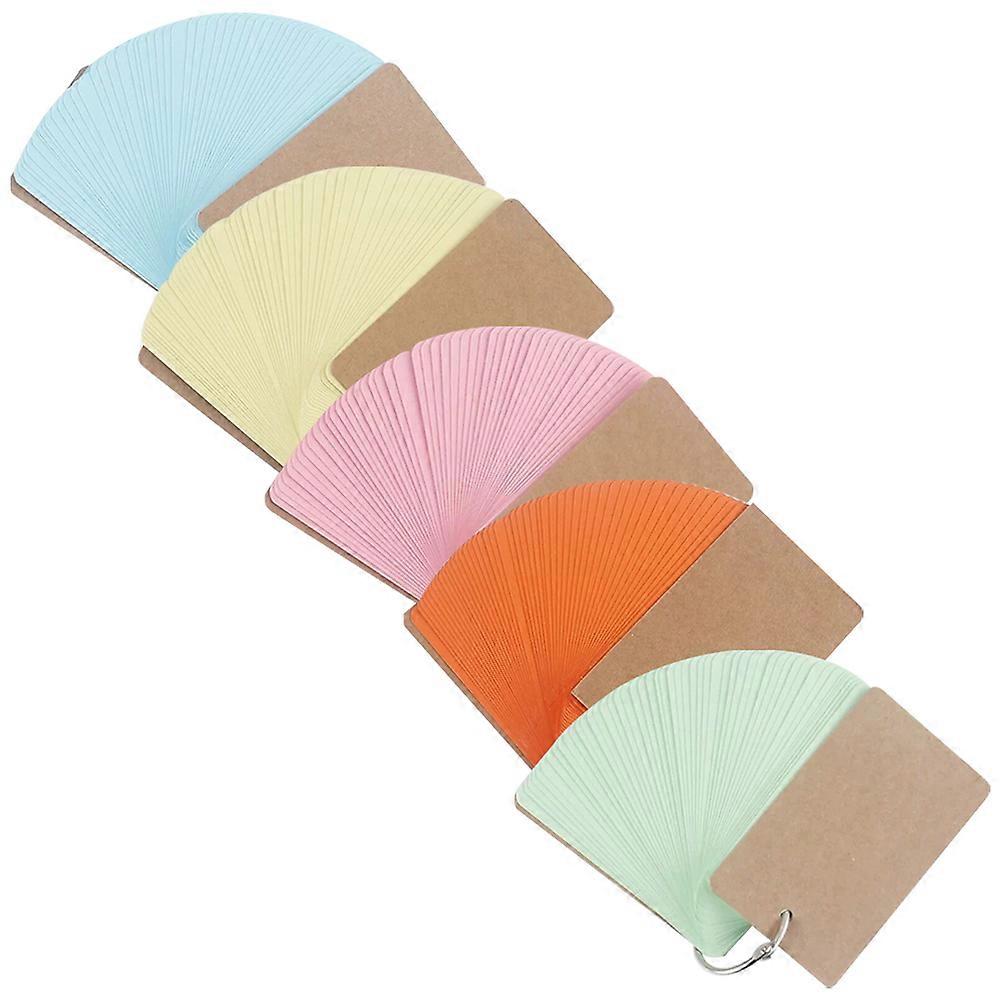 Index Cards 25Pcs for Quick Notes with Rings and Assorted Colors