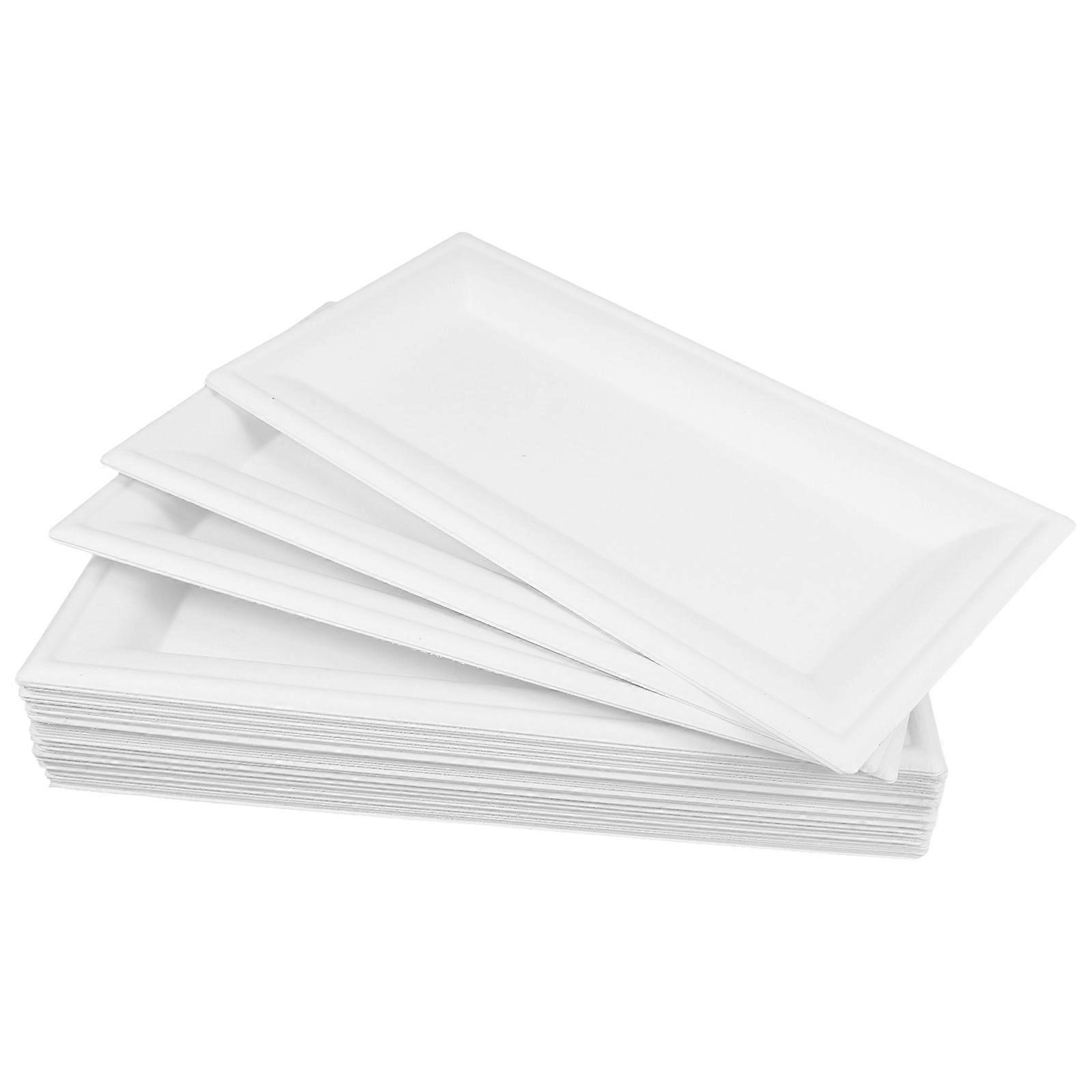 Once Hard Paper for Dinner Use 50Pcs White Paper