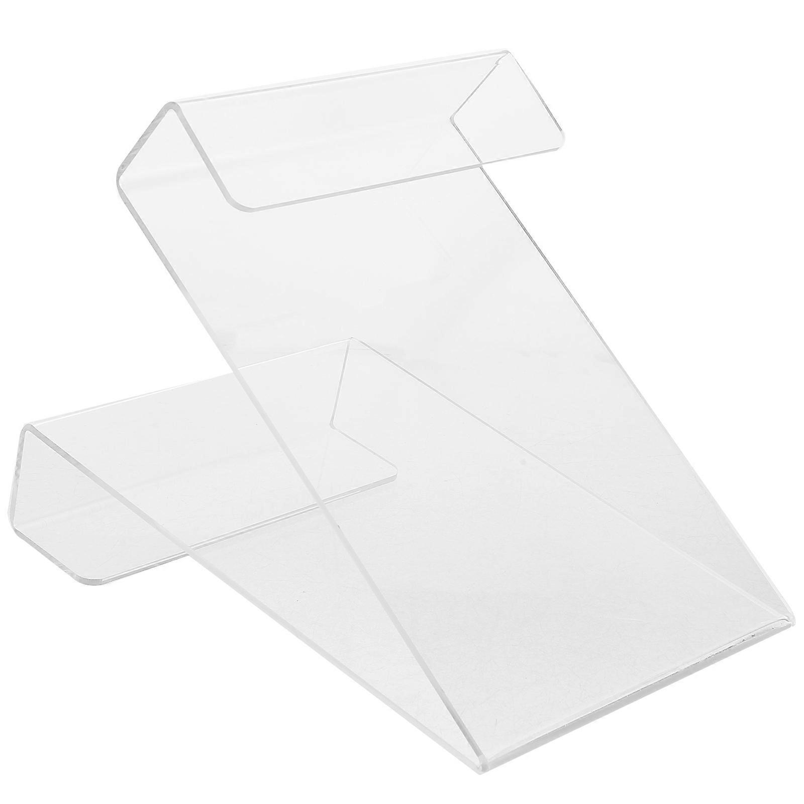 Transparent Book Display Stand for Daily Use Acrylic Desktop Book Storage