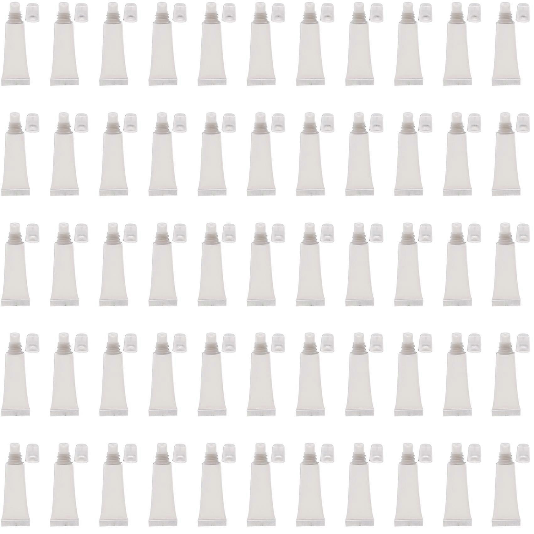 50 Pack 10Ml Lip Gloss Tubes Empty Lotion Refill Tubes Soft Squeeze Tubes for DIY Travel Distribution Bottle