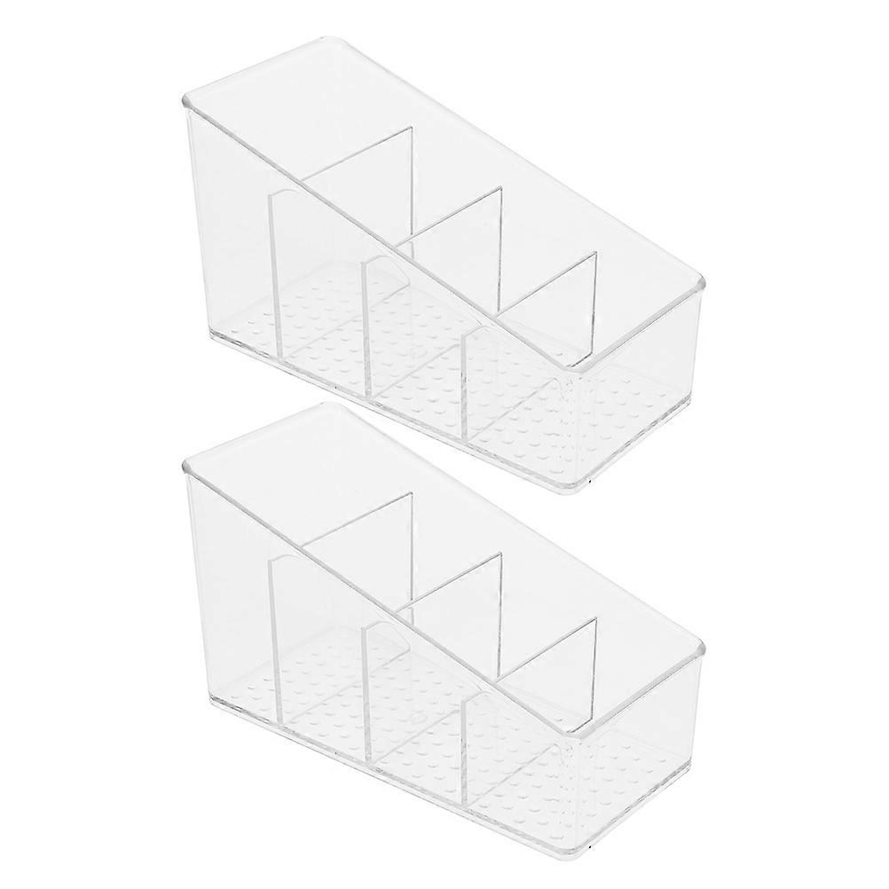 Pet Tea Bag Organizer Box for Convenient Storage 2Pcs Compact Holder