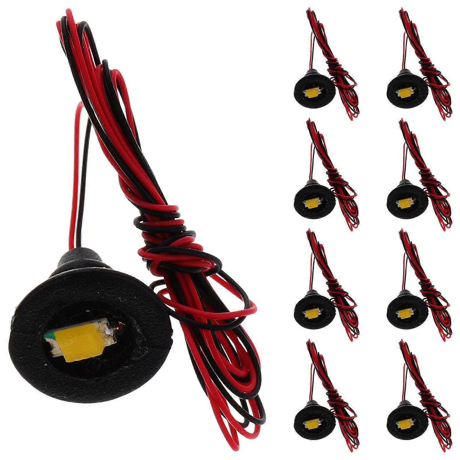 Miniature Simulated Light Wall Ceiling Lamp for Model Railways 12Pcs