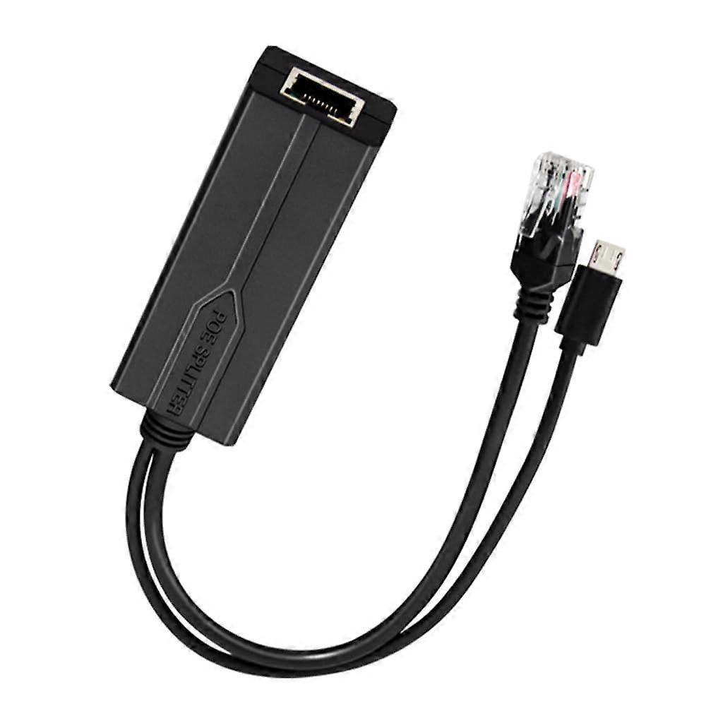POE USB Splitter 48V to 5V Adapter with Stable Output and Overcurrent Protection for Devices