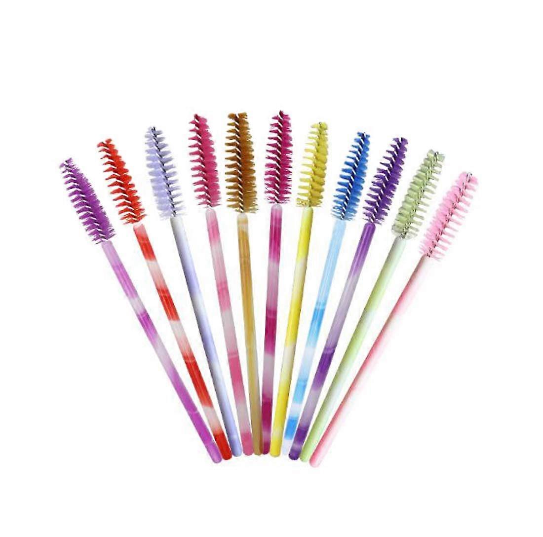 300 Pcs Mixed Color Disposable Mascara Wands Eyelash Brushes for Precise Lash Separation