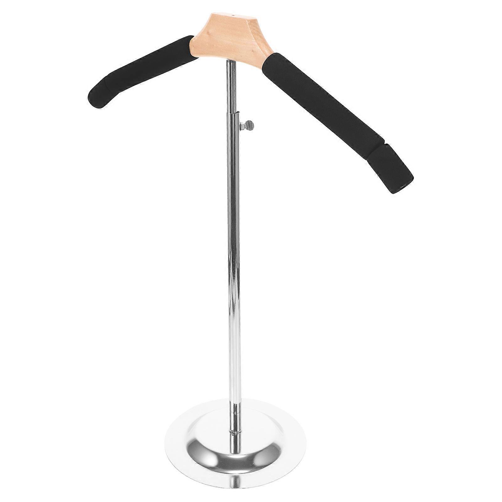 Display Clothes Stand 2Pcs Clothing Rack For Showroom With Craftsmanship And Space Saving Design In Black