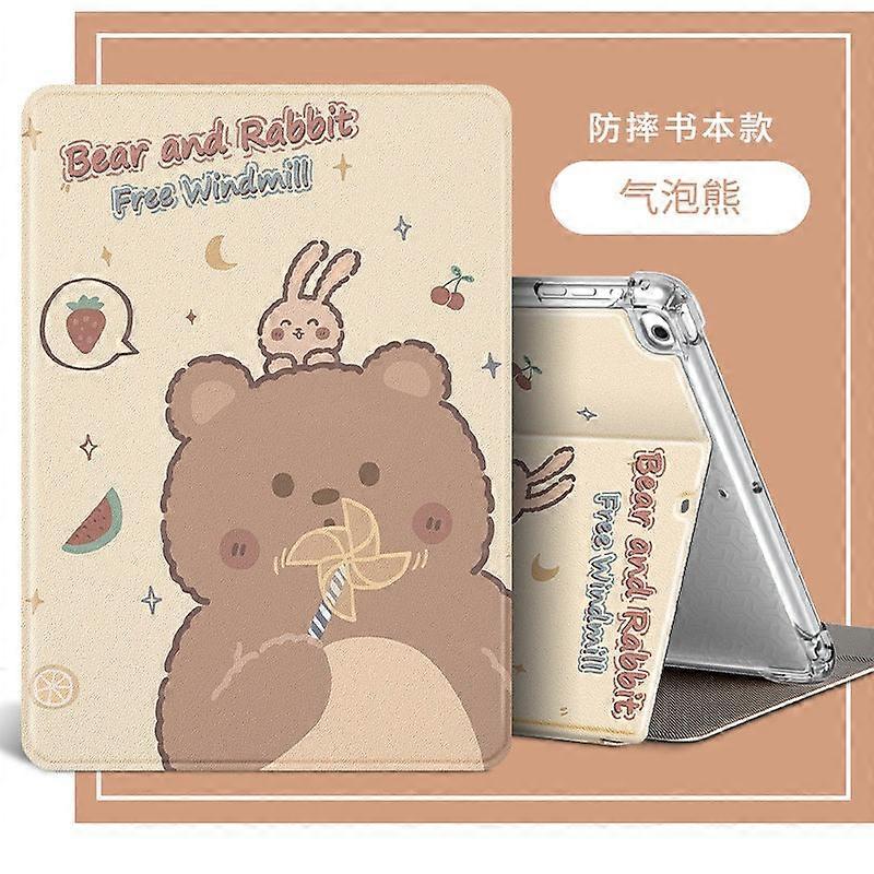 Case For Ipad Mini6 8.3" Airbag Book Bubble Bear Cartoon Silicone