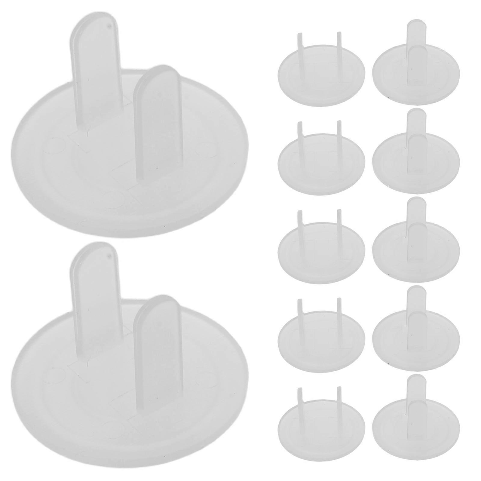 Baby Proof Plug Covers Transparent 2-Prong Socket Protector Caps for Safety 24Pcs