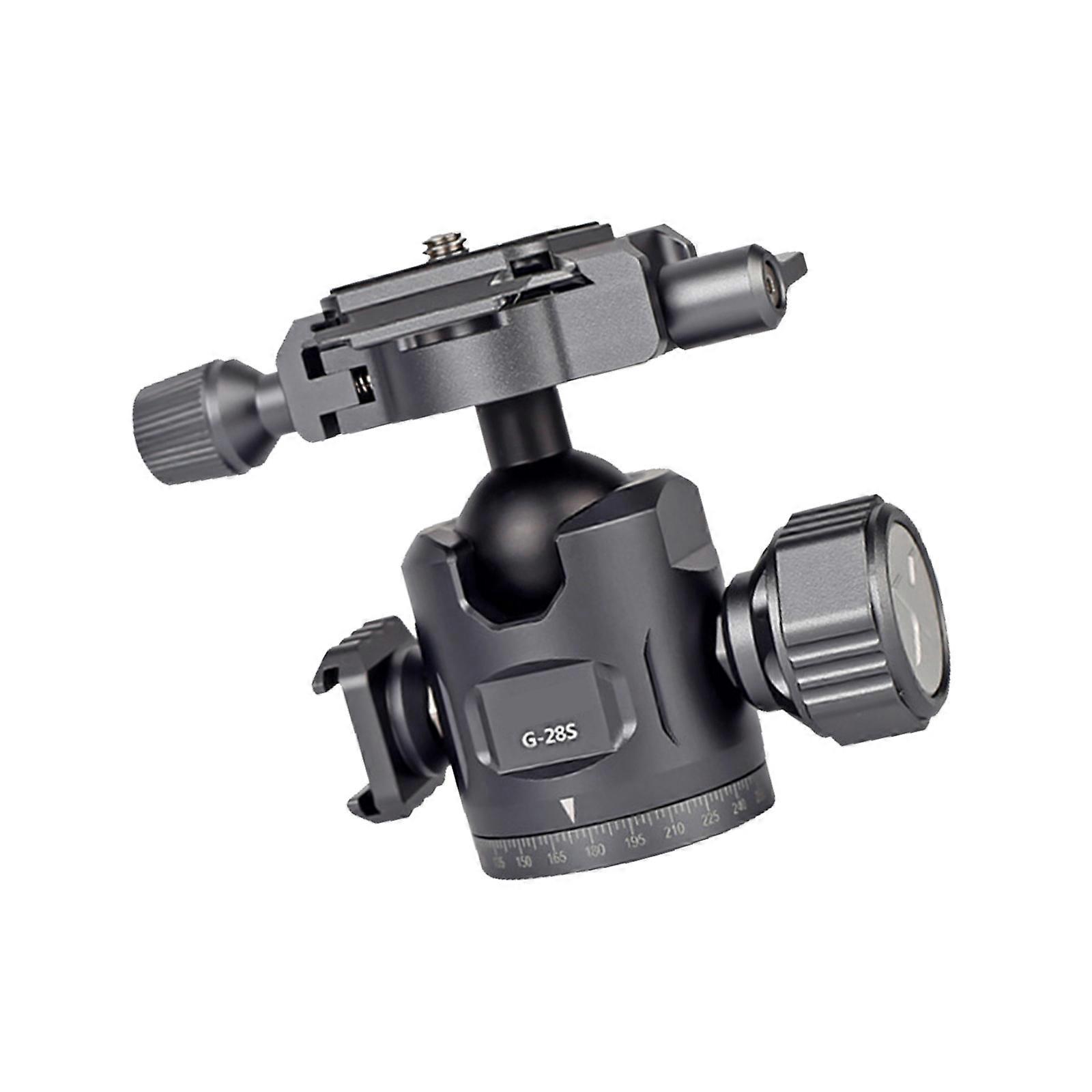 Panoramic Ball Head Tripod Flexible Angles High Load 12KG Waterproof IPX4 Includes Quick Release Plate Multicolor