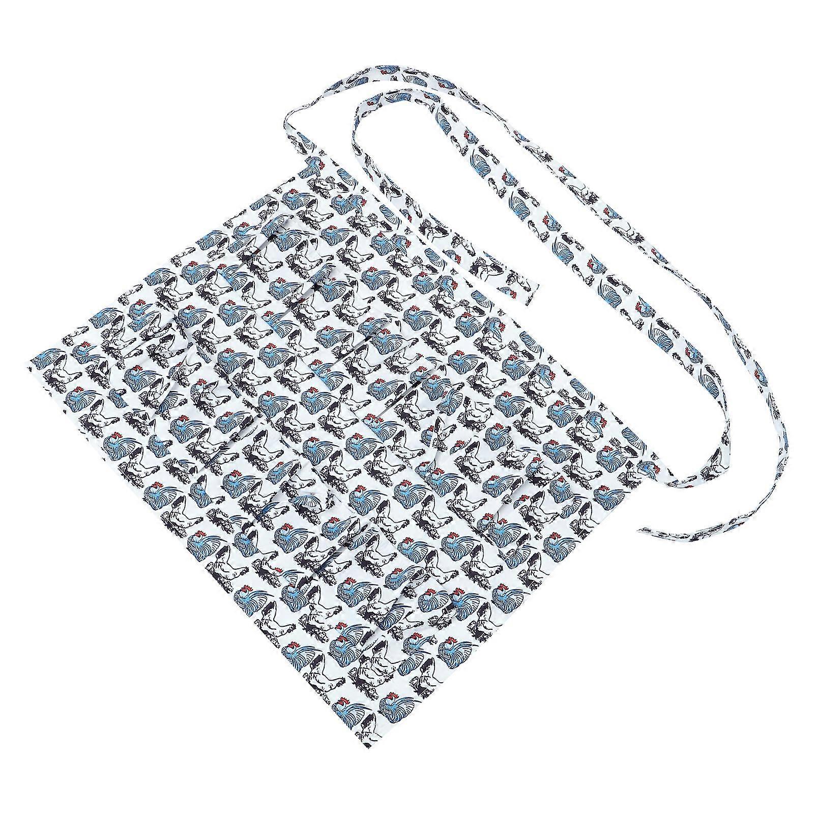 Egg Pocket Apron Blue L Cloth Egg Collection Hands Free Operation Safe Storage 1Pack