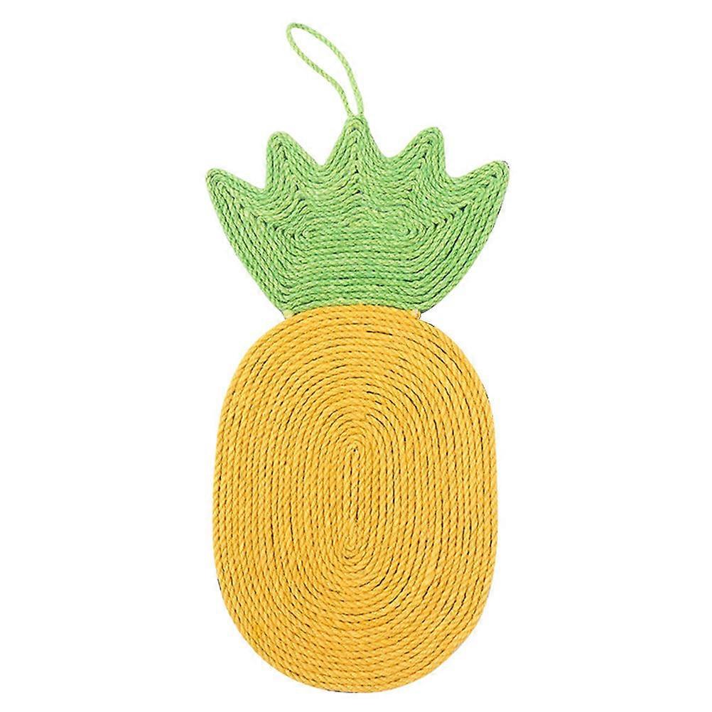 Cat Scratch Board Sisal Scratcher with Pineapple Shape for Cat Use 1Pcs