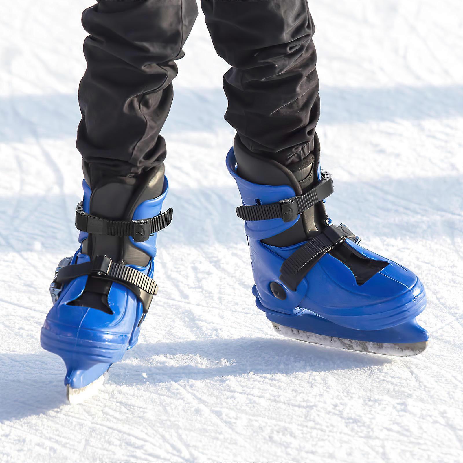 Skating Shoes Strap Replacement Parts with Screws for 2Sets Black