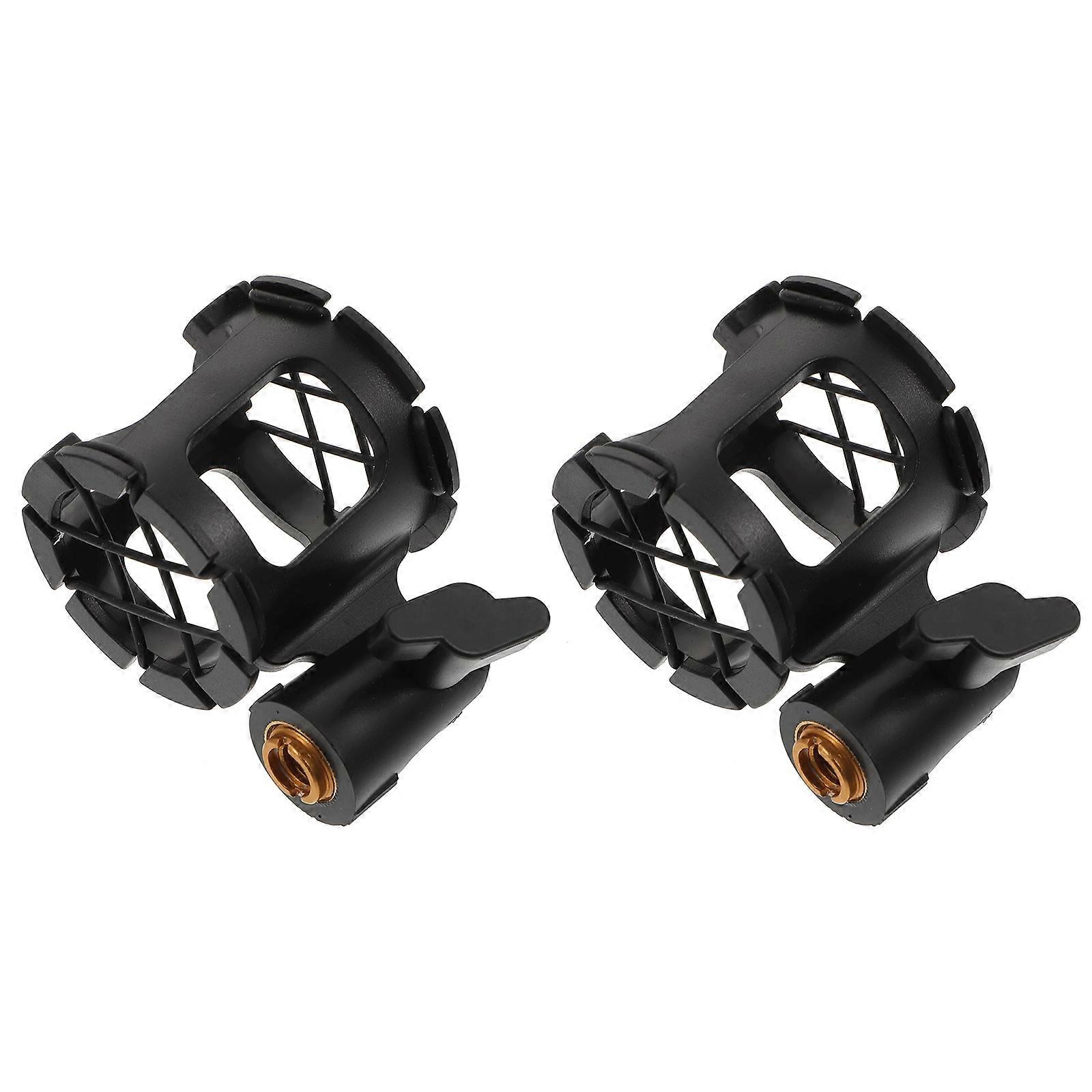Shockproof Mic Storage Bracket with Honeycomb Design for Microphone 2Pcs