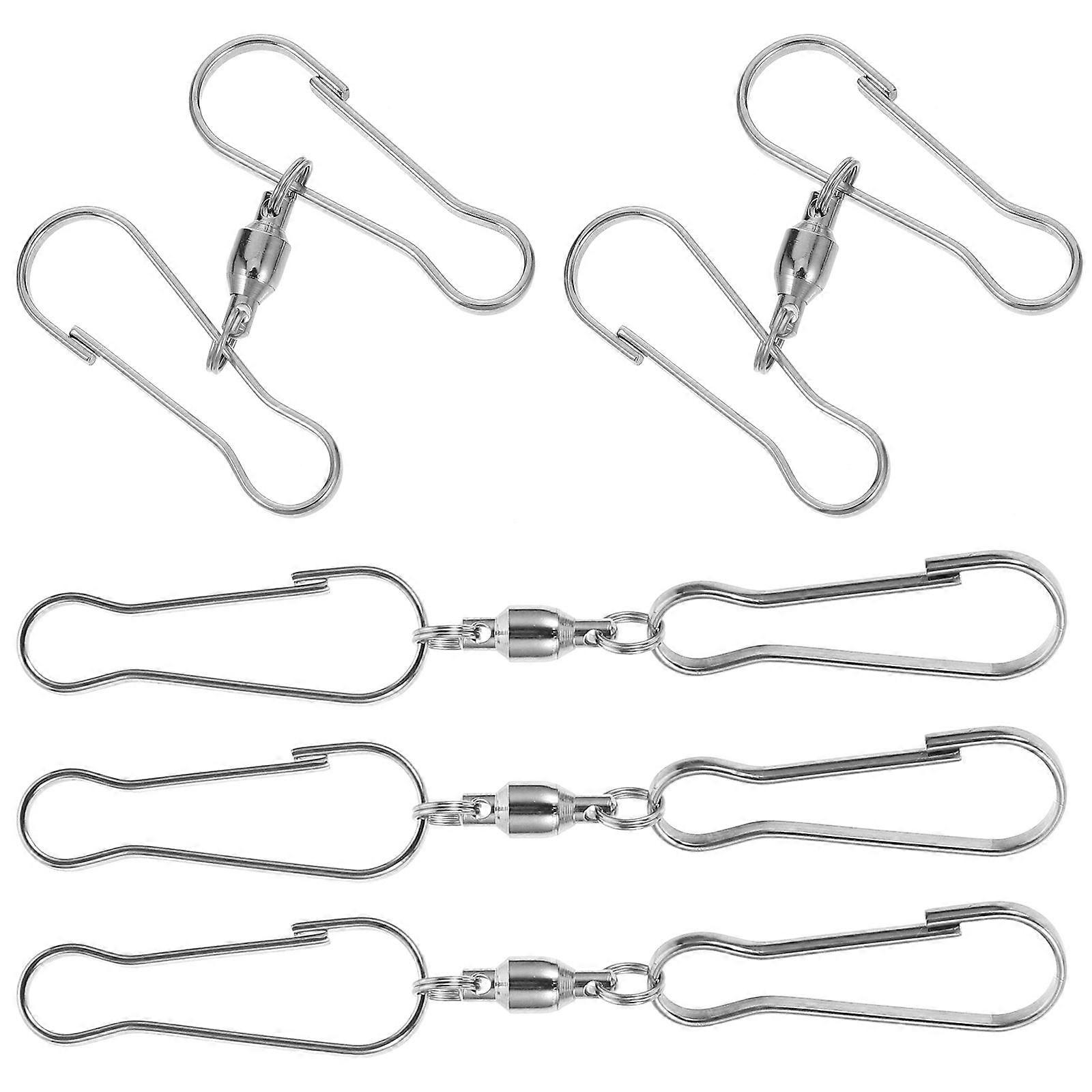 Silver Sewing Hooks Eye Closure for Hooking Use 5Pcs Metal Set