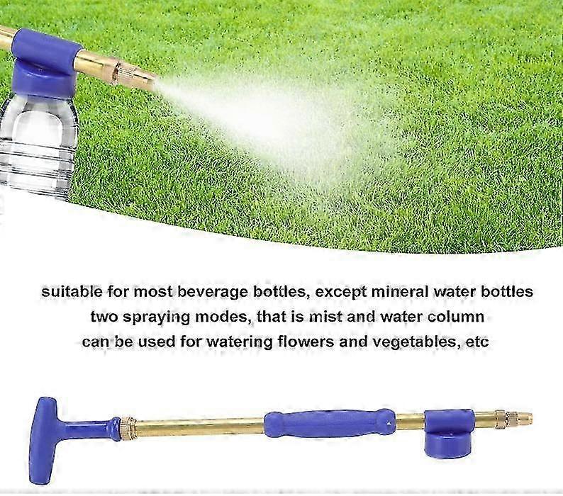 25-26 Garden Manual Sprayer,Handheld Push Pull Copper Pump Sprayer, Two Modes