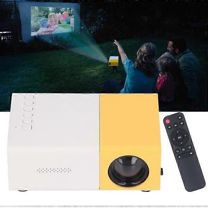 SURENHAP Mini Portable Projector - 1920x1080 Resolution - EU Plug - White