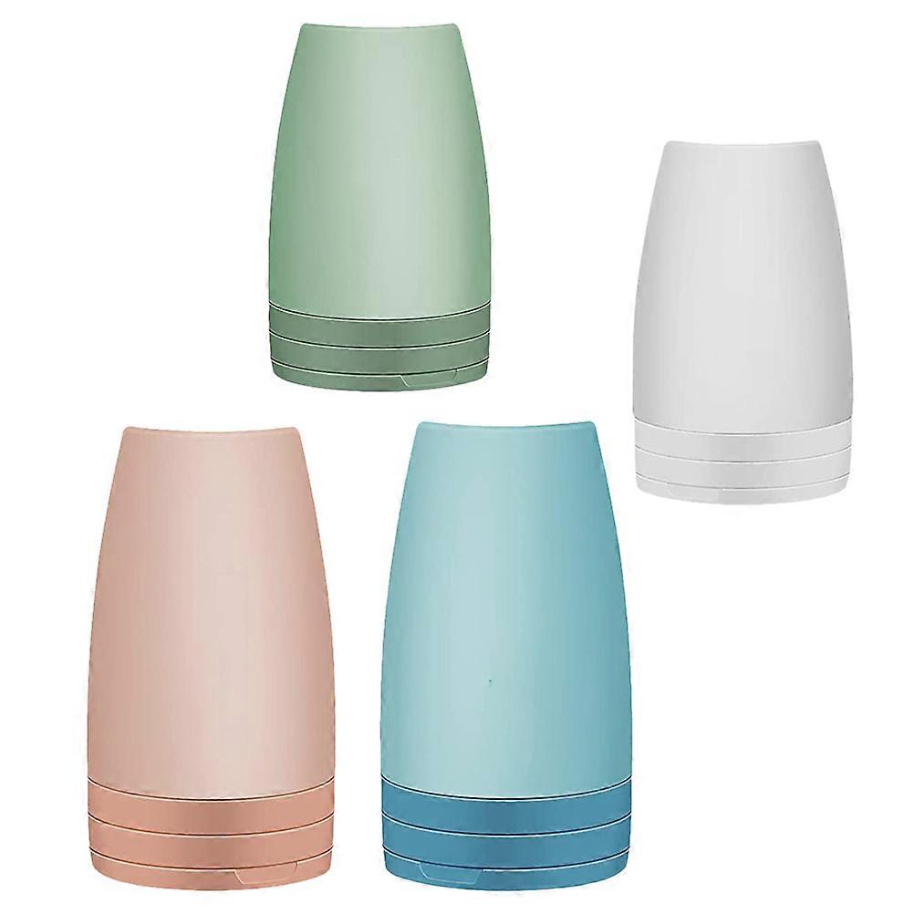 Lotion Container Travel Size Leakproof Bottles For Travel Pink Rectangular Design 4Pcs