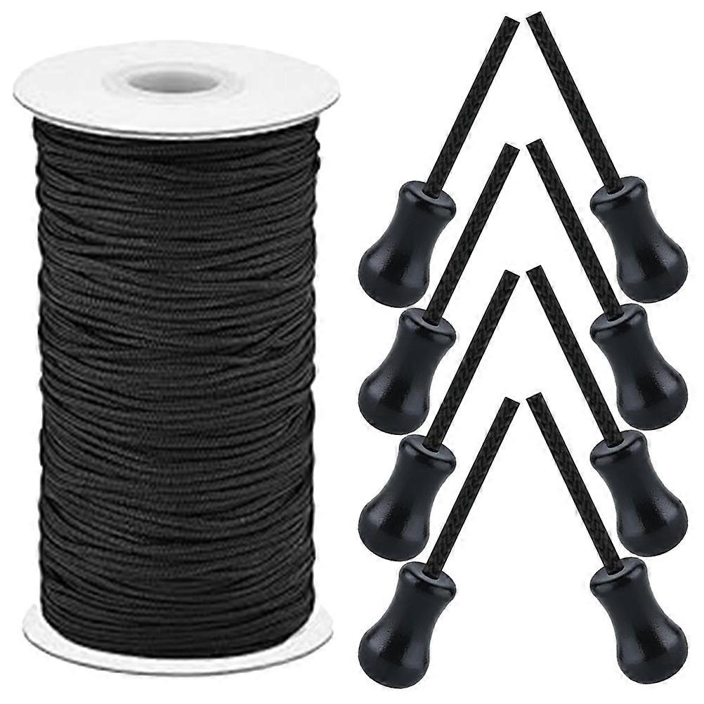 Strong Ropes for Hanging Replacement for Damaged Blinds 100 Meter Black Plastic 1 Set