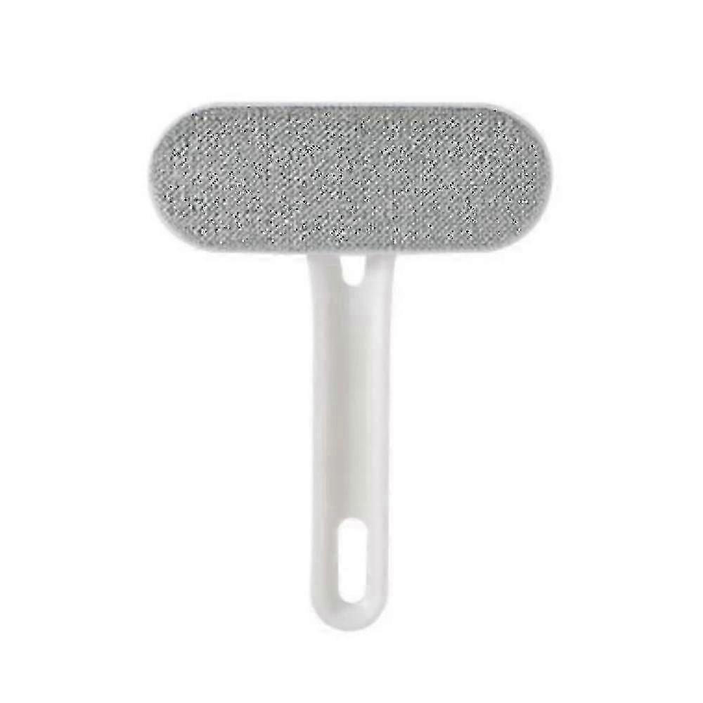 Dual-Sided Electrostatic Hair Removal Brush with Wool Absorption and Plush Surface