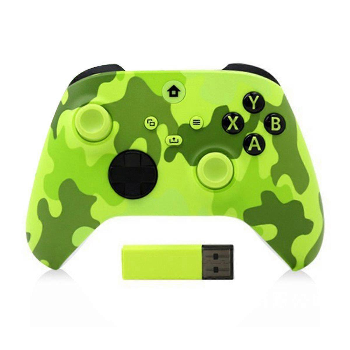 For /S 2.4G Wireless Game Controller with Console Joysticks 2.4G Adapter Receiver for PC Gamepad C