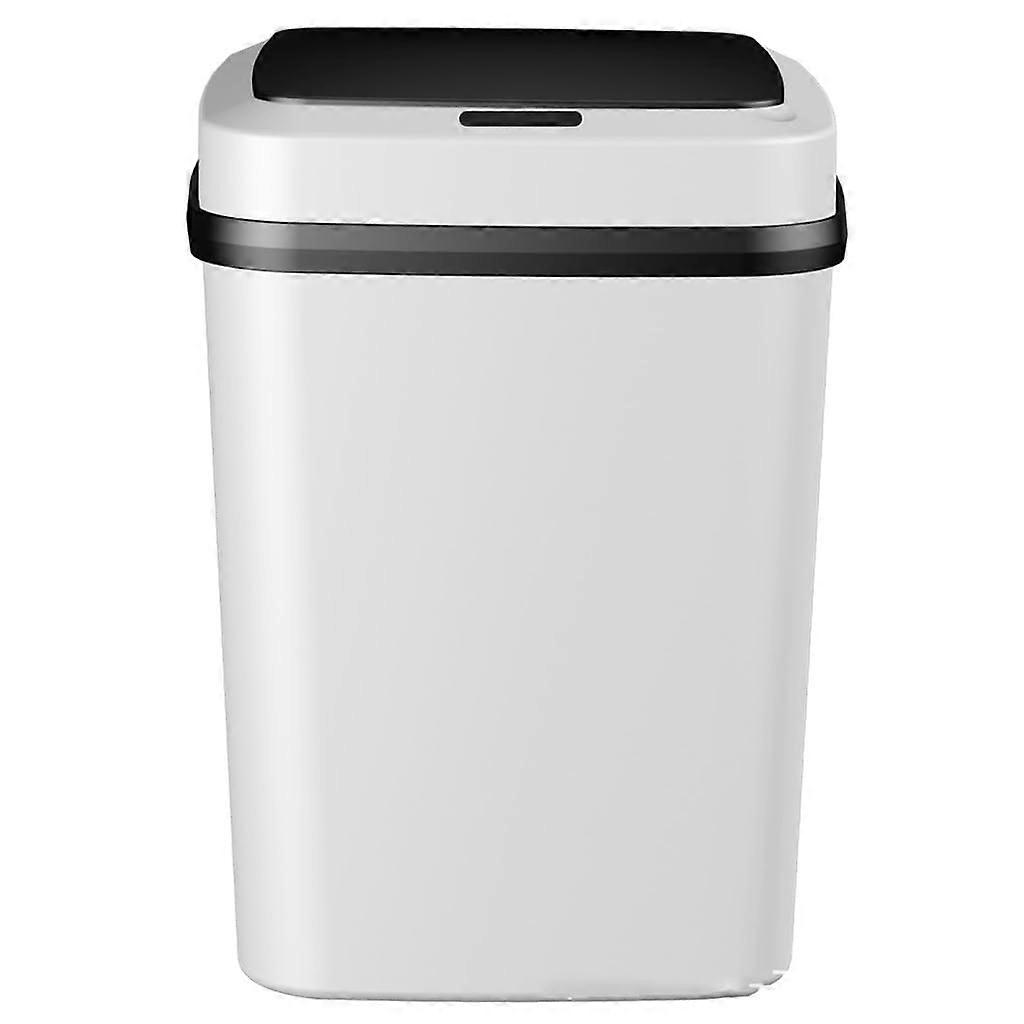 15L Smart Sensor Trash Can with Lid, Touchless Garbage Bin for Kitchen, Bathroom and Office