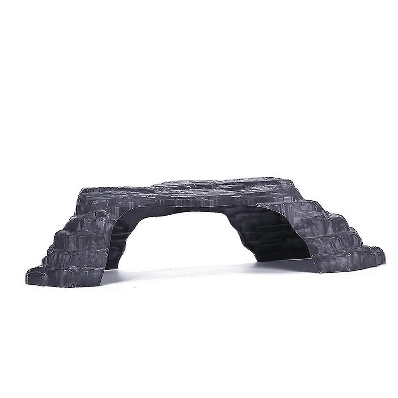 Turtle Basking Platform with Climbing Ramp and Fish Hideout Terrace for Aquarium Decor