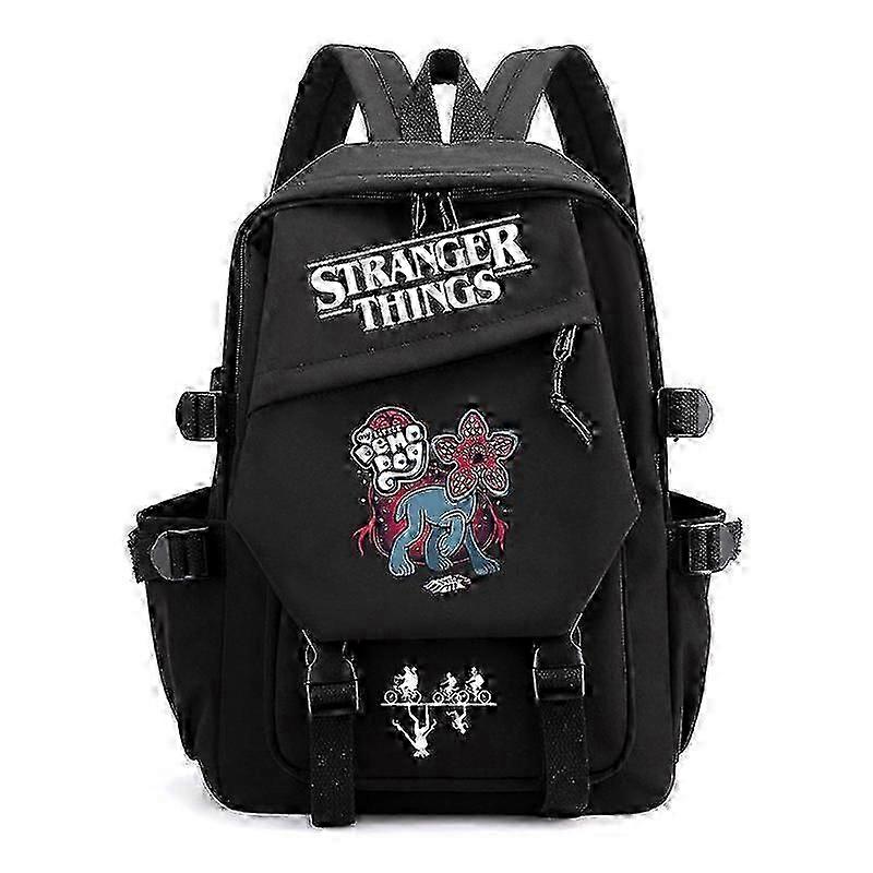 2025 Stranger Things Print Backpack Teens School Bag Multi-Functional Large Capacity Durable Material Multiple Colors