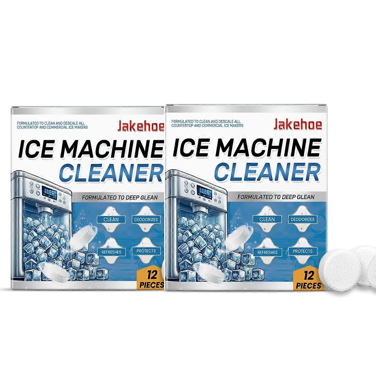 Ice Machine Cleaner and Descaler Tablets, 24 Pack, Deep Cleaning, 3Year Shelf Life