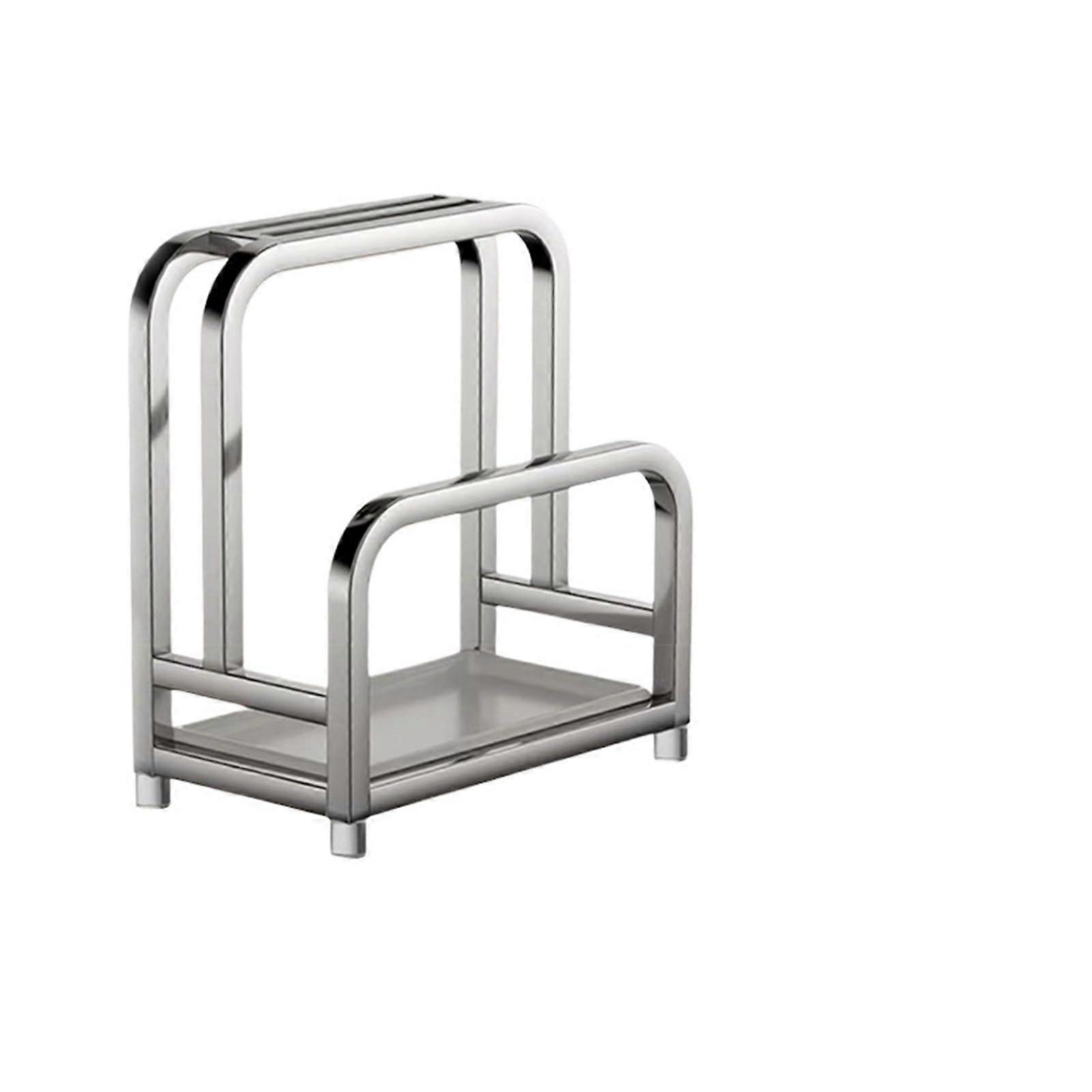 Kitchen Knife and Cutting Board Holder 2 in 1 SpaceSaving Organizer Rack 30cm Durable Design