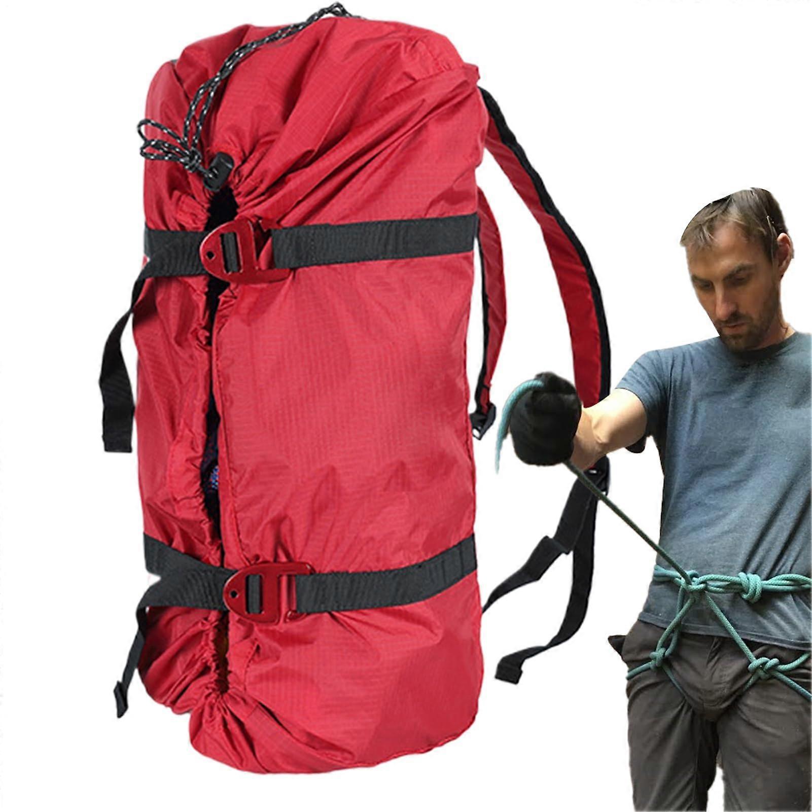 Large Capacity Climbing Rope Bag with Ground Sheet, Lightweight Rope Storage Backpack for Hiking Ref: 1888