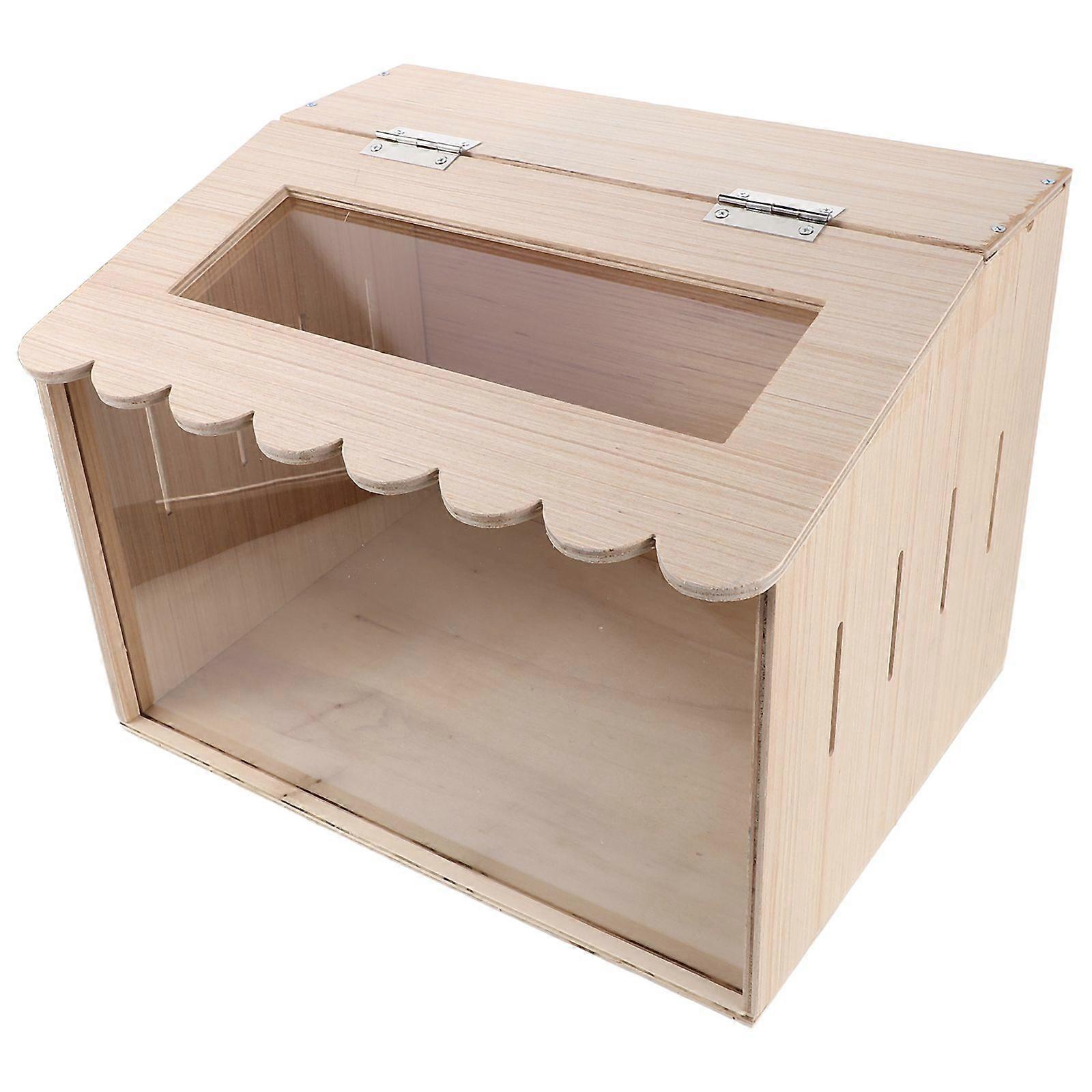 Chicken Brooder Box for Quail and Chicks - Chicks Nesting Box Brooding Case for Small Chicken Coop and Quail Cage - Beige