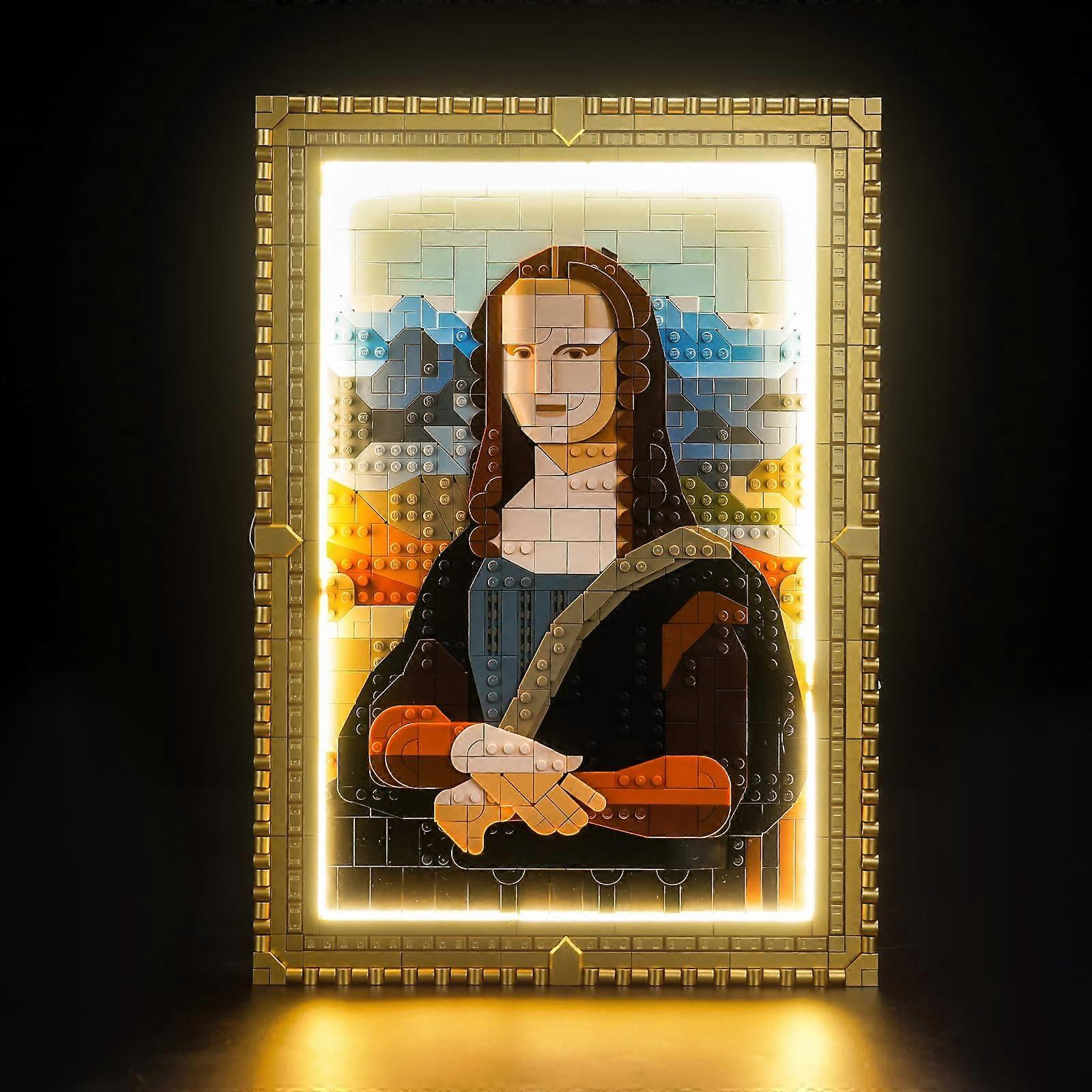 Light Kit for  31213 Mona Lisa Art Panel with Adjustable USB LED Illumination