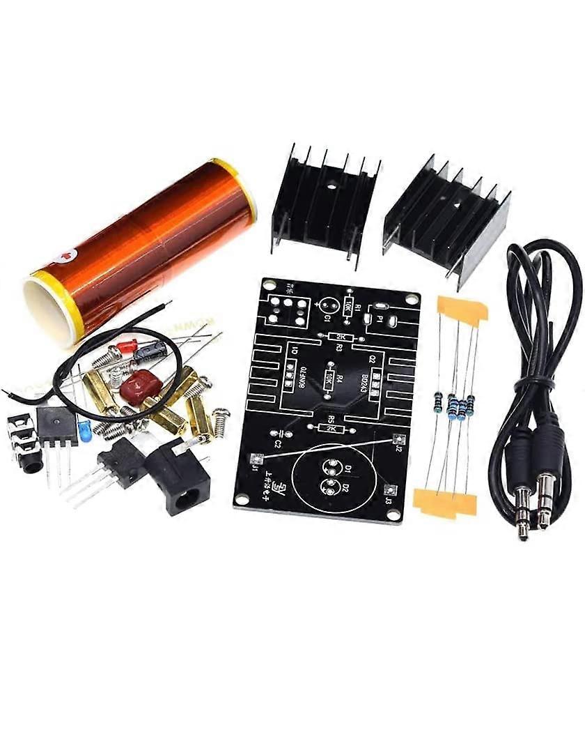 Mini Coil Speaker Kit 15W Wireless Plasma Music Coil with Arc Effects and Lightning Display