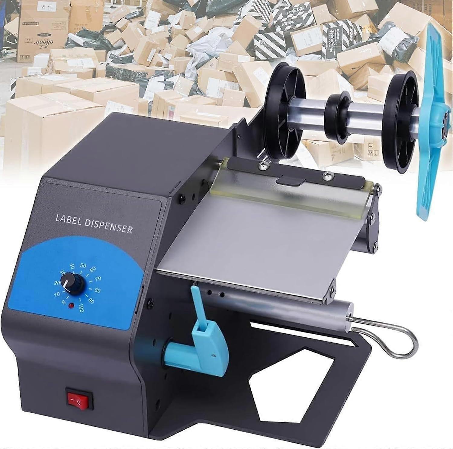 Automatic Label Dispenser Machine with Speed Peeling, Adjustable Length for 1/1.5/3 Inch Rolls