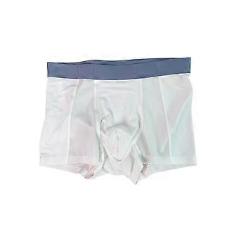 Heren boxershorts met middelhoge taille, elastische tailleband, U-vormig model, effen kleur.