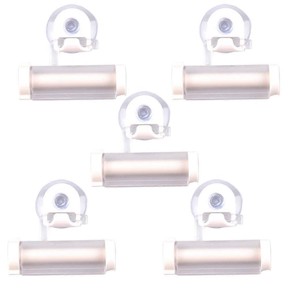 Toothpaste Extruder Multi Function for Toothpaste Squeezing 5Pcs White