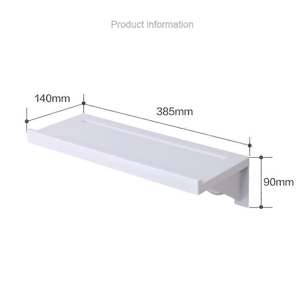 Bathroom Storage Rack White Suction Cup Organizer for Storage 1Pcs