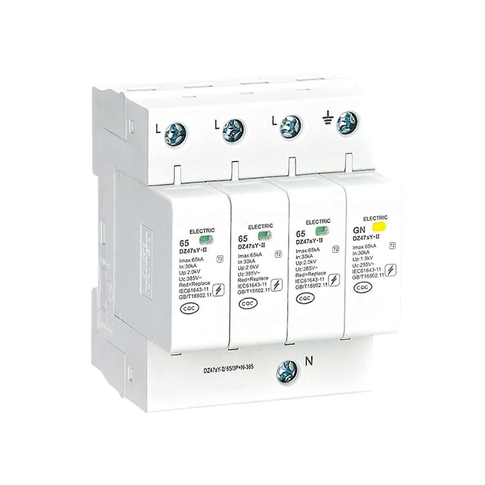 Surge Protector 3P+N 275V 20kA SPD Compact Modular Design