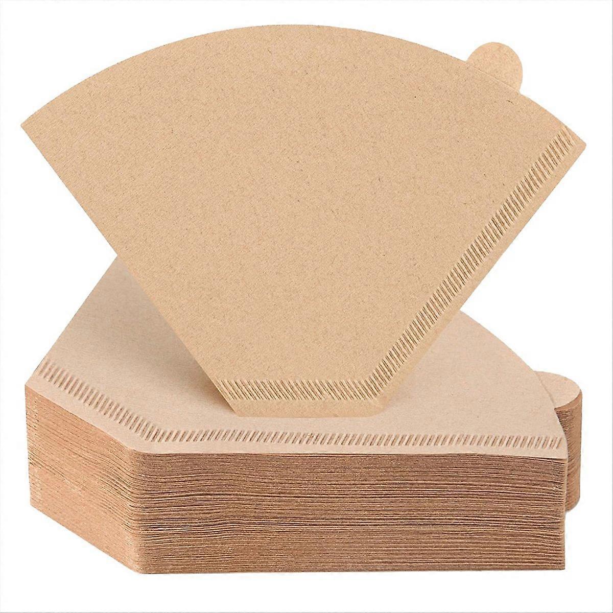 100-Pack Premium Unbleached 4 Cone Coffee Filters
