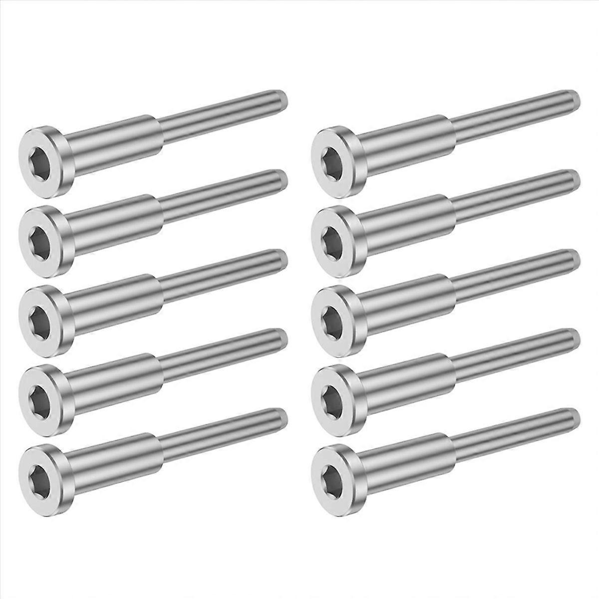 10Pcs Cable Railing Kit, Swage Stud End for Cable Railing