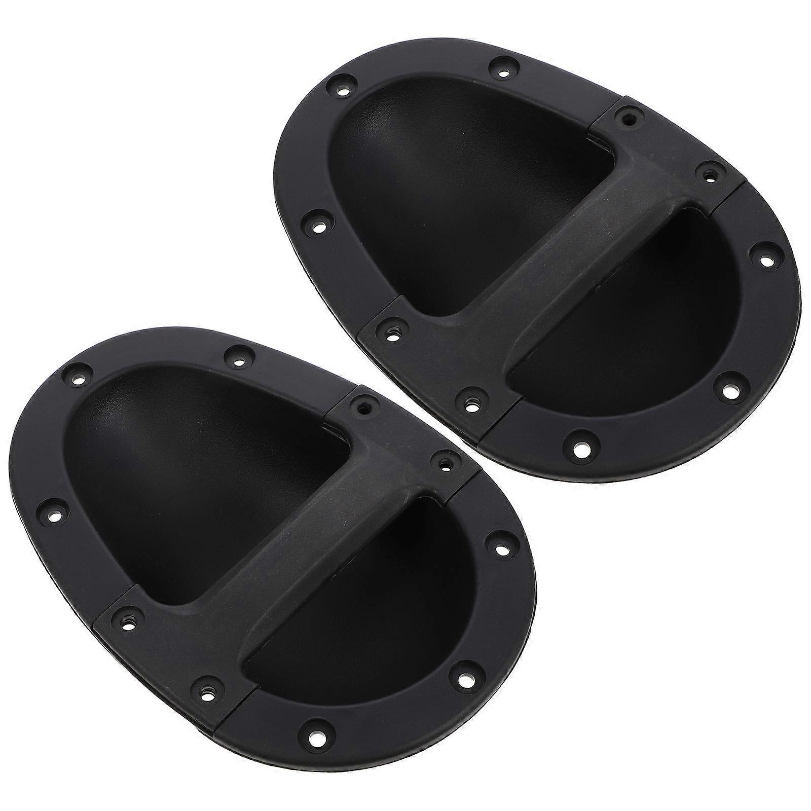 Recessed Speaker Handle for Speaker 2Pcs ABS Material Black Color