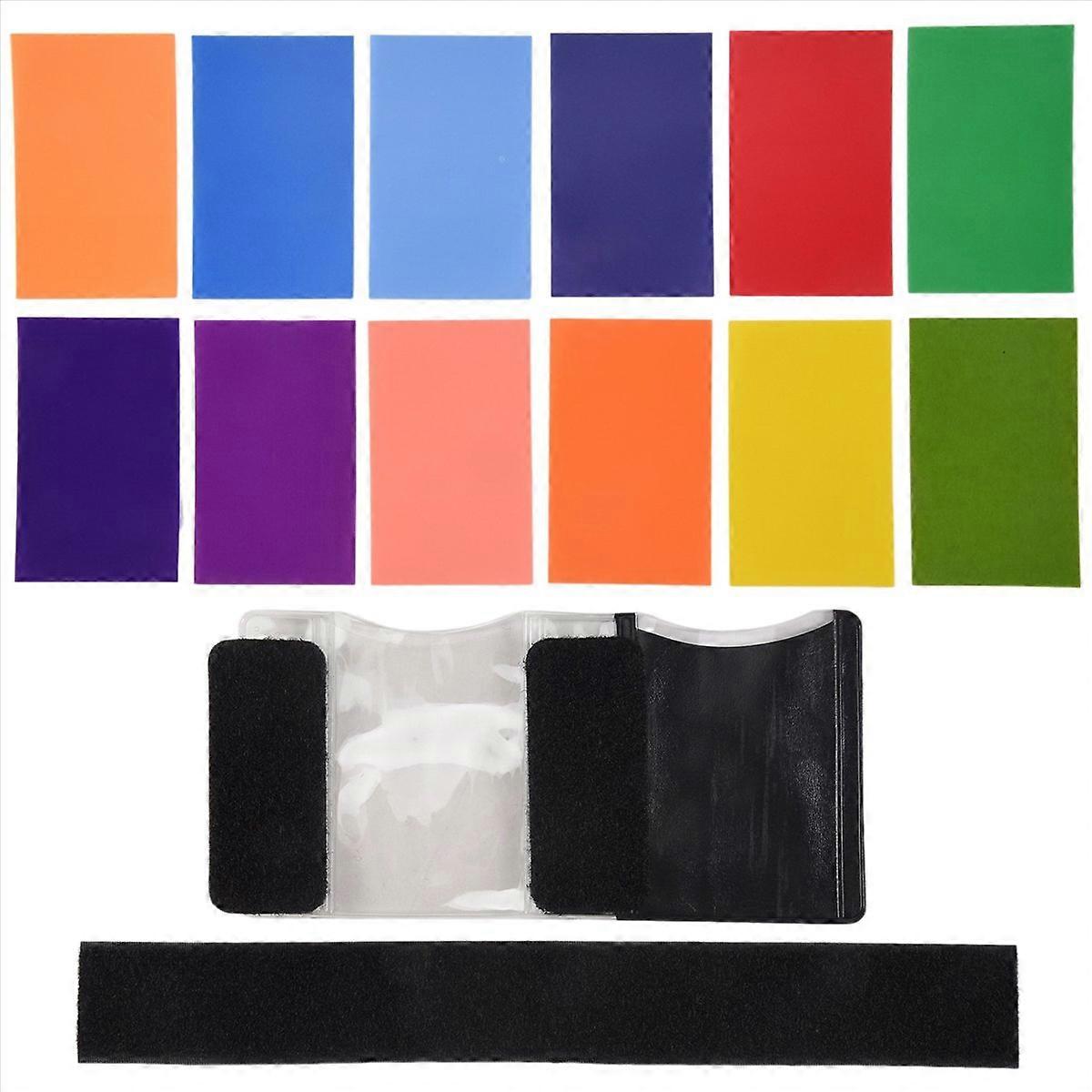 12 Farben Blitz Speedlite Farbfilter Karten für / Kamera