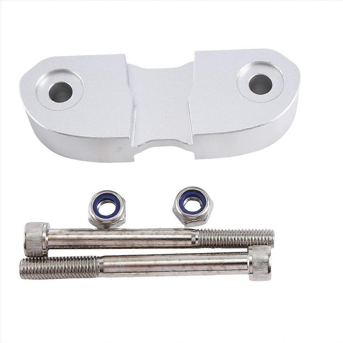 Handlebar Riser Drag Handle Bar Clamp Extend Adapter(Silver)